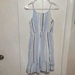 The Children's Place Blue and White Striped Dress